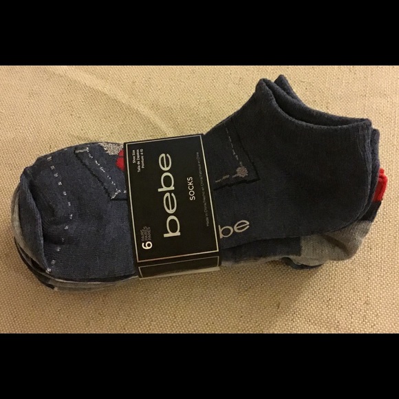 bebe Accessories - Bebe No Show Socks, Set of (6) Pair